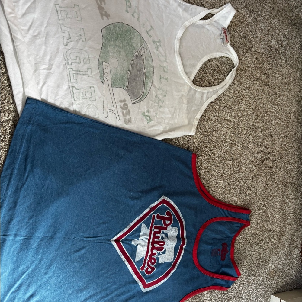 Philadelphia Eagles and Phillies Ladies Tanks